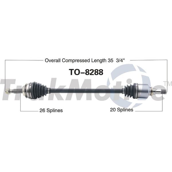 Surtrack Axle Cv Axle Shaft, To-8288 TO-8288 - main